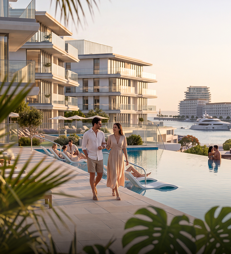 The wellness reception at The Bristol Residences