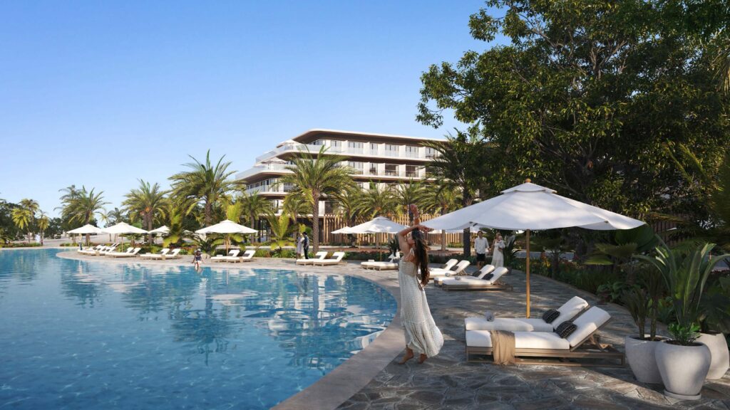 Luxury pool and resort facilities Ramhan Island Abu Dhabi villas with sea view